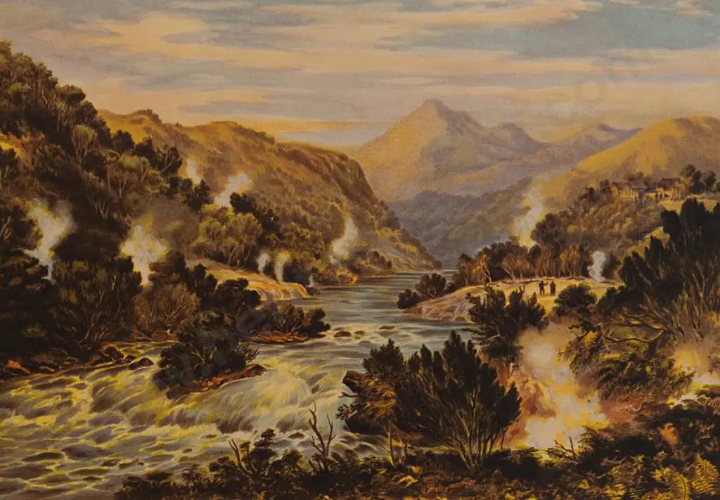 BARRAUD, Charles Decimus (1822-1897) - Orakei Korako - New Zealand Graphic & Descriptive (1877) Image 1++
