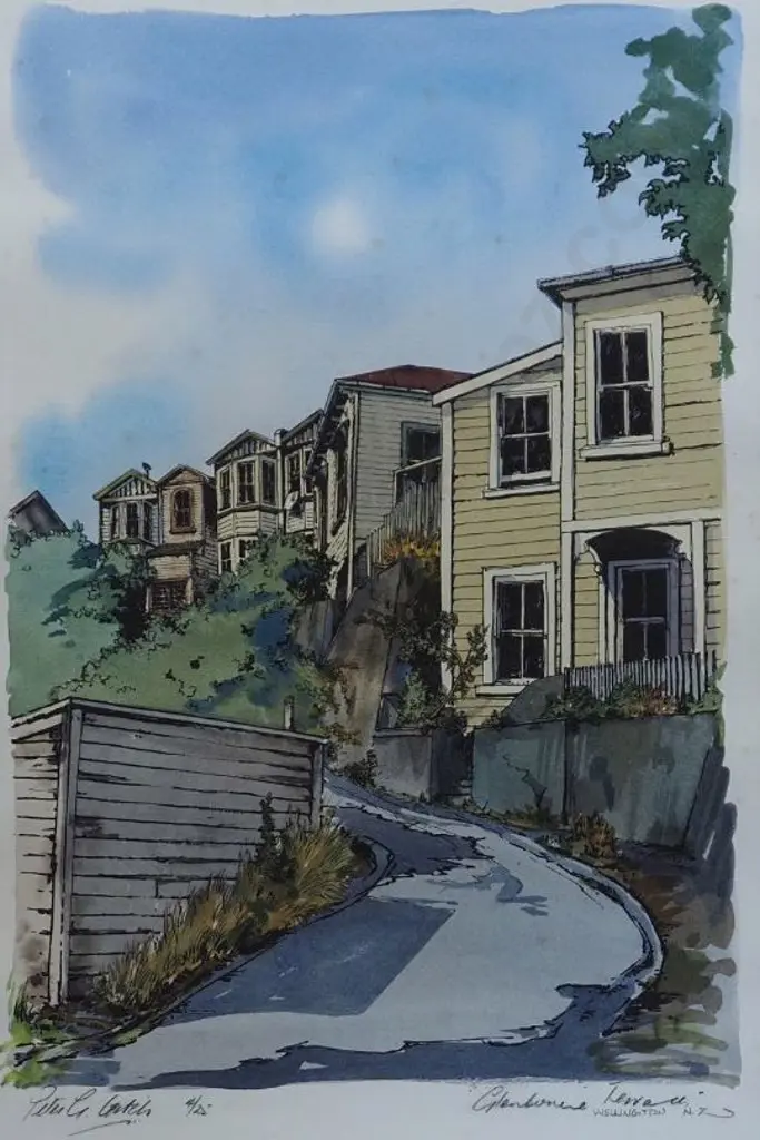 LEITCH, Peter G. (Active 1970s-80s) - Glenbervie Terrace (off Tinakori Road), Wellington Image 1++