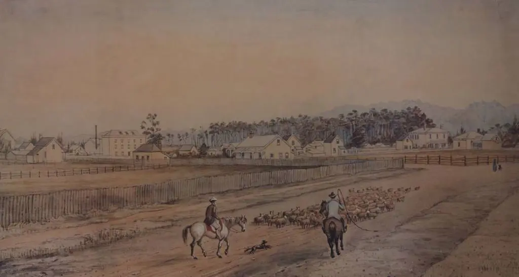 AUBREY, Christopher (Active 1876-1906) - Masterton in the Wairarapa 1891 Image 1++