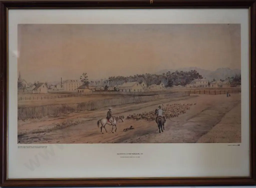 AUBREY, Christopher (Active 1876-1906) - Masterton in the Wairarapa 1891 Image 1++