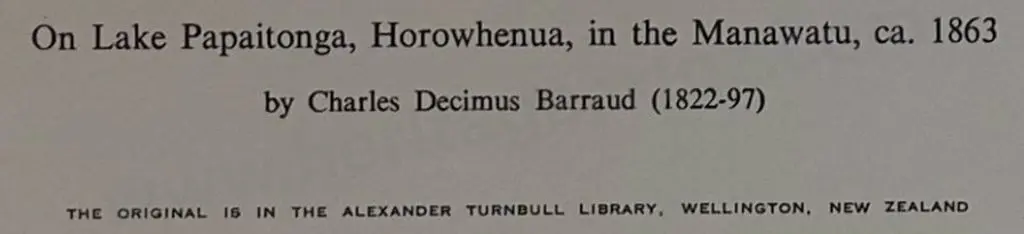 BARRAUD, Charles Decimus (1822-1897) - On Lake Papaitonga, Horowhenua 1863 Image 1++