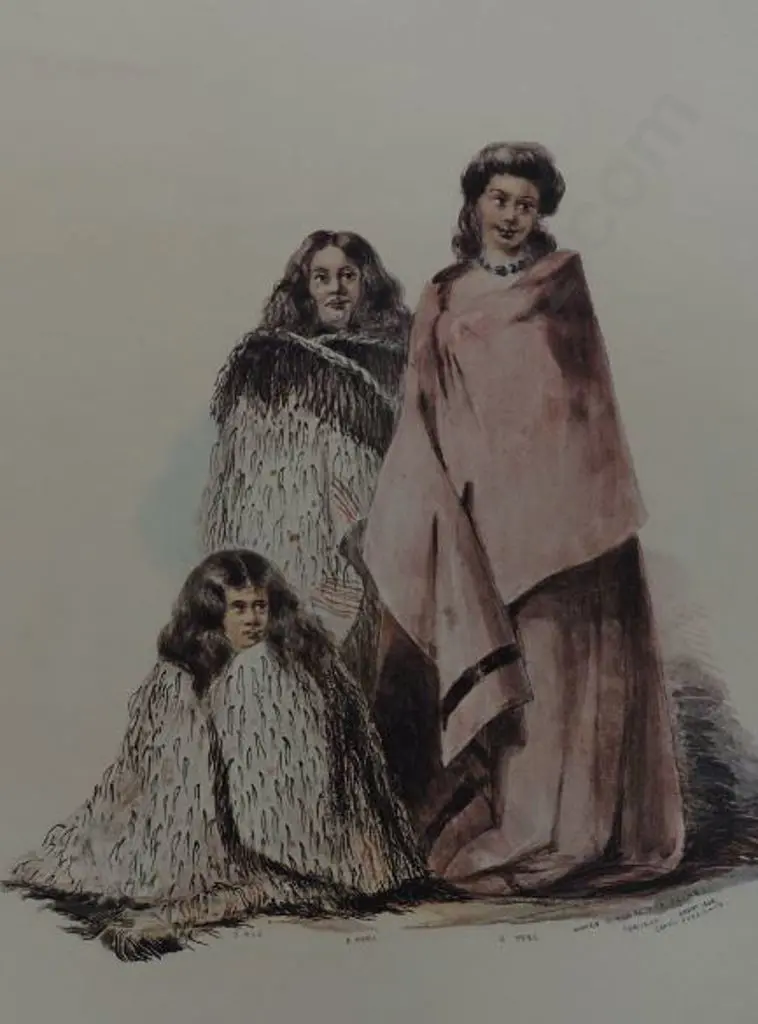 ANGAS, George French (1822-1886) - Rua, Pari & Huki of the Ngatitoa, Porirua Image 1++