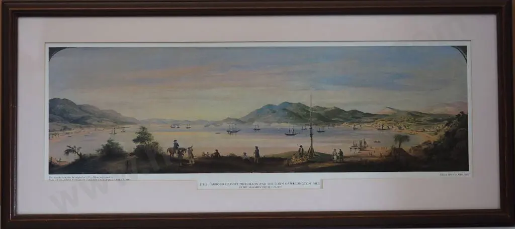 MEIN SMITH, William (1799-1869) - Harbour Port Nicholson, Town of Welllington 1842 Image 1++