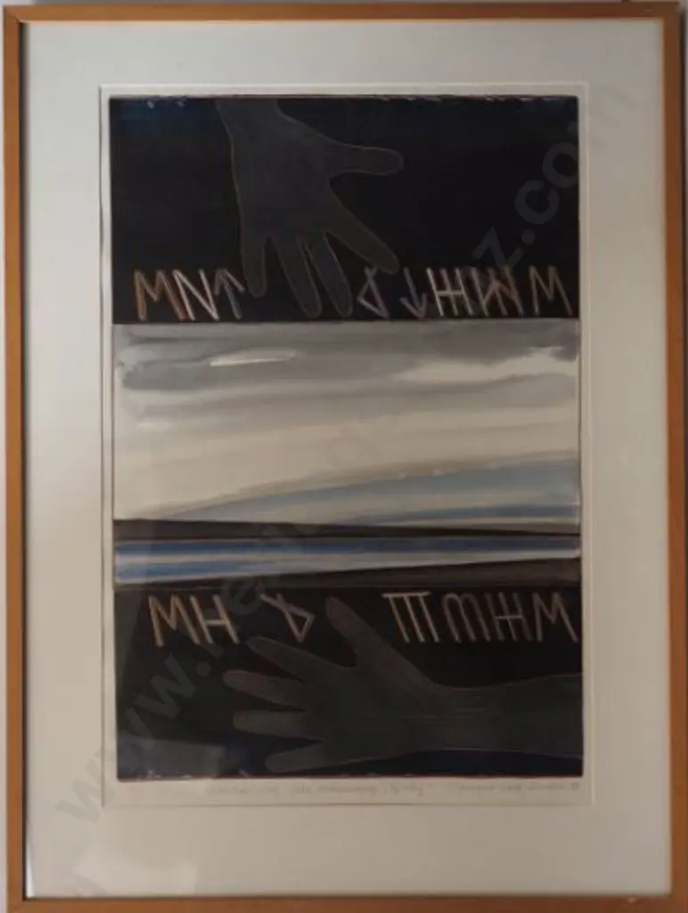 WEBB, Marilynn (1937-2021) - Protection Work - Lake Mahinerangi by Day, 1985 Image 1++
