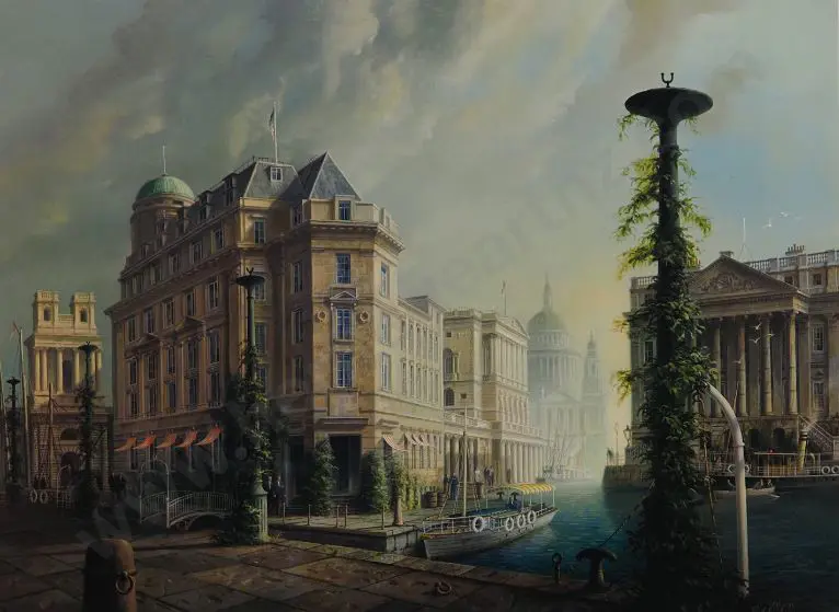 KELLY, Felix (1916-1994) - Old Carter Ryder Building, London - 1971 Image 1++