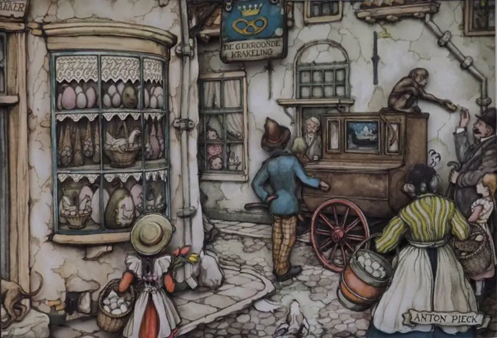 PIECK, Anton (1895-1987) - Dutch Village Image 1++
