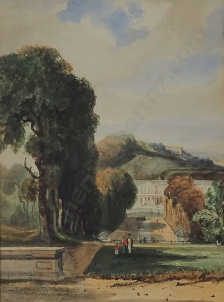 UNKNOWN artist - French Chateau, St Cloud, 1840 Image 1++