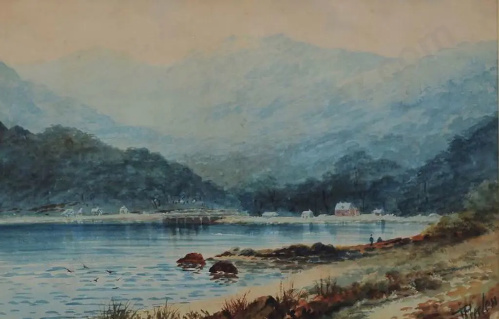 PEERLESS, Tom (1858-1896) - Looking at the Rimutaka Ranges Image 1++