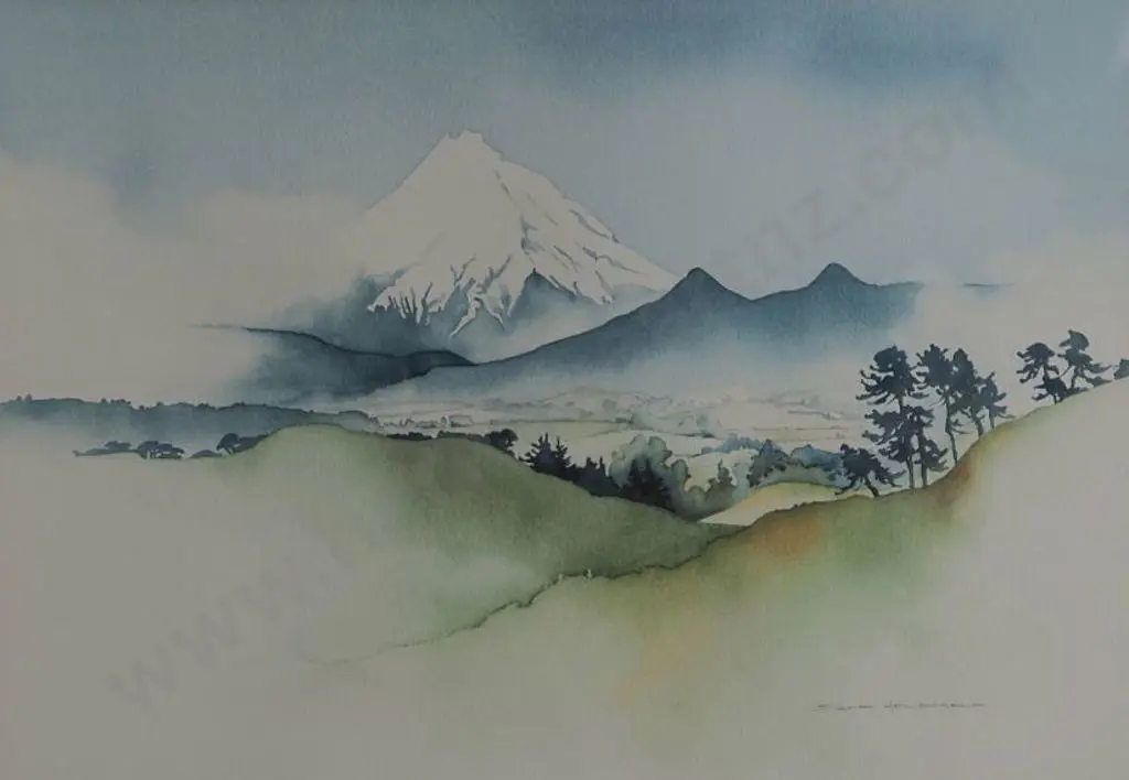 HENSHAW, David (1939-2014) - Mount Taranaki Image 1++