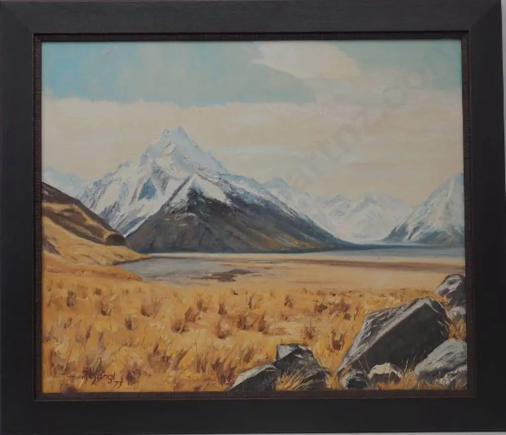 SANGL, Harry (1928-2023) - Southern Alps with Tussocks Image 1++