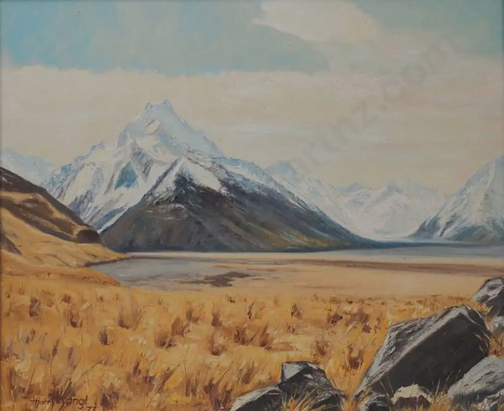 SANGL, Harry (1928-2023) - Southern Alps with Tussocks Image 1++