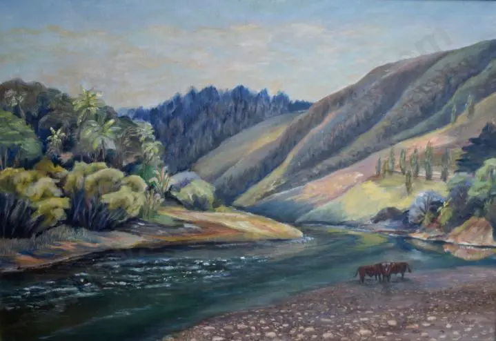 ABBOTT, Elva (1929-) - Rangitikei River (?) Image 1++