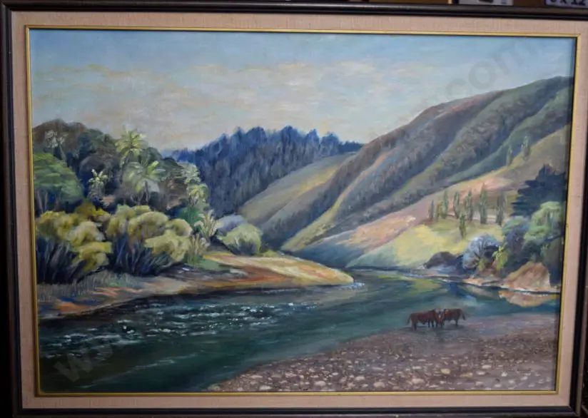 ABBOTT, Elva (1929-) - Rangitikei River (?) Image 1++