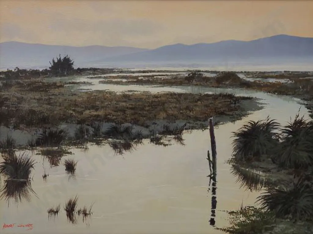CHILVERS, Robert (1924-2013) - Evening Lagoon, 1982 Image 1++