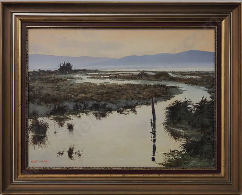 CHILVERS, Robert (1924-2013) - Evening Lagoon, 1982 Image 1++