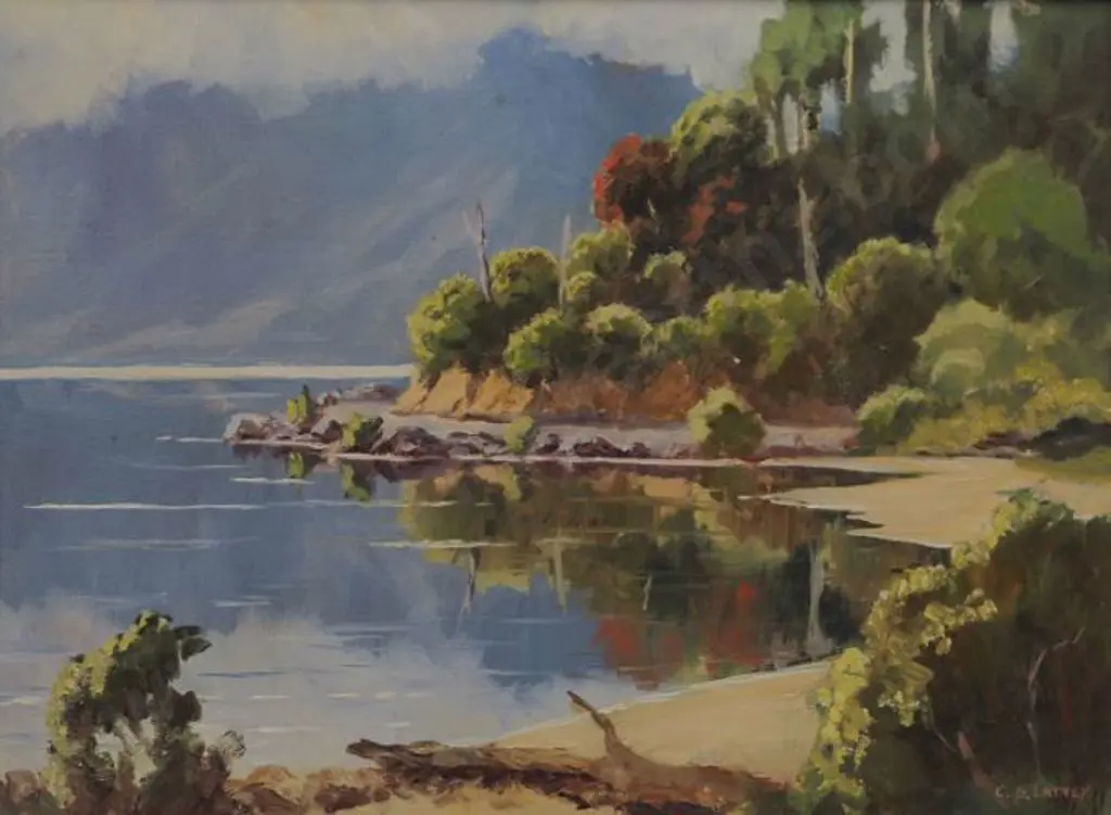 LATTEY, Edward B. (1899-1986) - Lake Brunner Image 1++