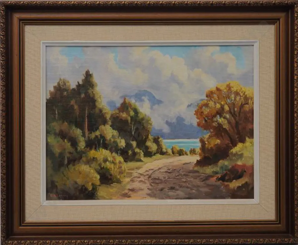 LATTEY, Edward B. (1899-1986) - Lake Te Anau Image 1++