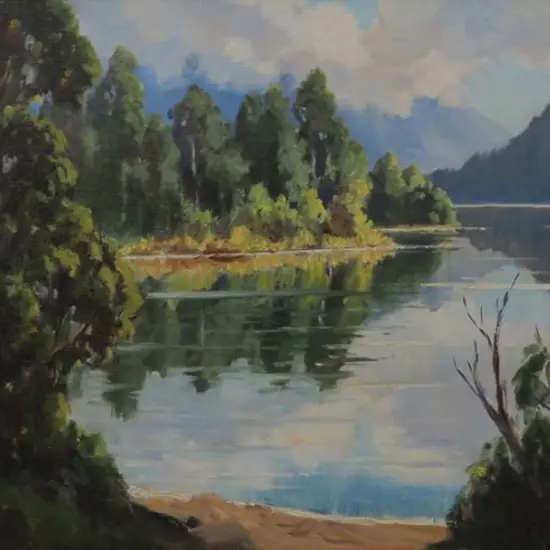 LATTEY, Edward B. (1899-1986) - Lake Mapourika