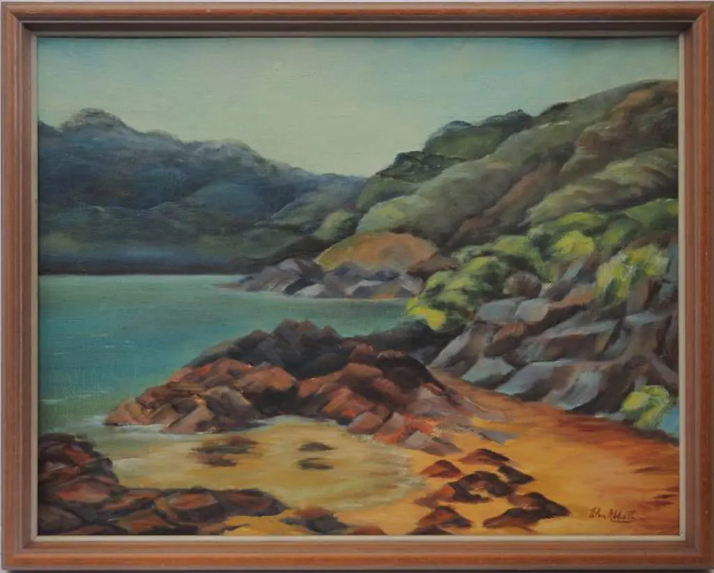 ABBOTT, Elva (1929-) - Cove, Near Cooper's Beach Image 1++