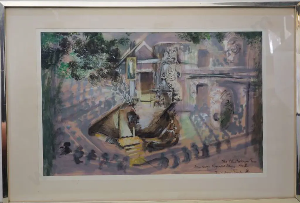 BOYCE, Raymond (1928-2019) - The Pohutukawa Tree - Scene Design for Downstage, 1984 Image 1++