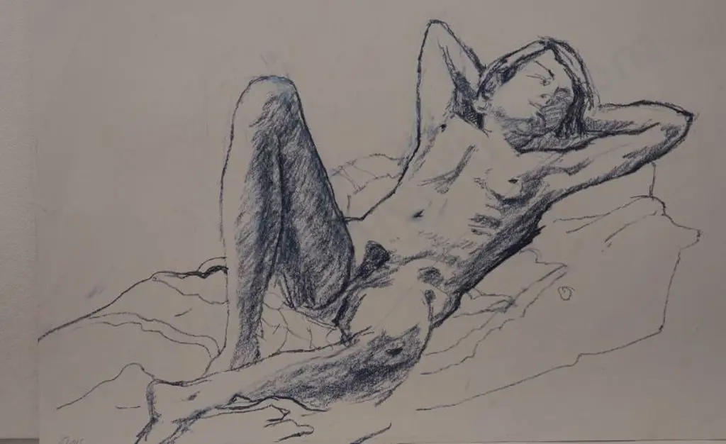 SKERMAN, Susan (1928-) - Androgenous Reclining Nude Image 1++