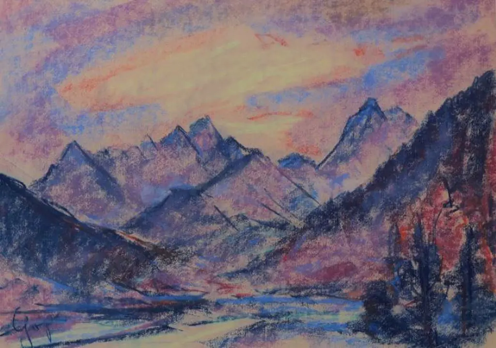 GOPAS, Rudi (1913-1982) - Lake & Hills Image 1++