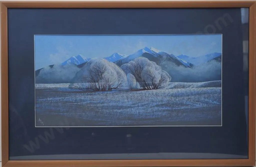 WILSON, Ann (20th Cent.) - Hoar Frosted Willows Image 1++