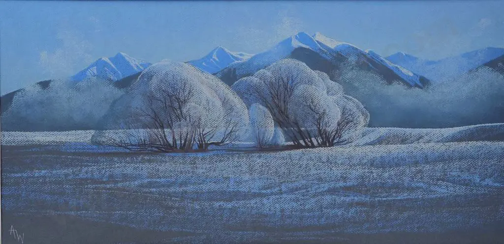 WILSON, Ann (20th Cent.) - Hoar Frosted Willows Image 1++