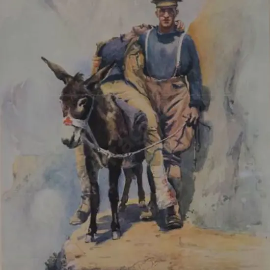 MOORE-JONES, Horace M. (1868-1922) - Simpson and His Donkey (rare print)
