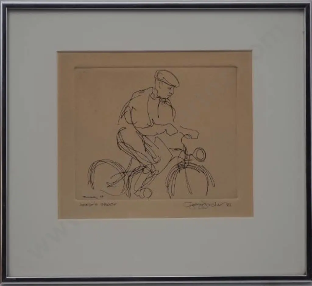 TRICKER, Gary (1938-2021) - Cyclist - Artist Proof Image 1++