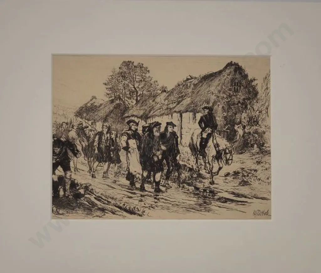 HOLE, William (1846-1917) - The End of the 'Forty Five' Rebellion Image 1++