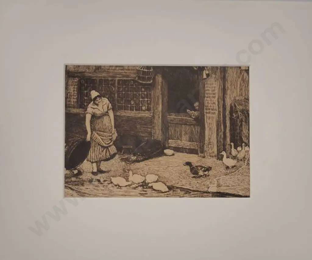 MACBETH, Robert Walker R.A. (1848-1910) - Feeding Time Image 1++