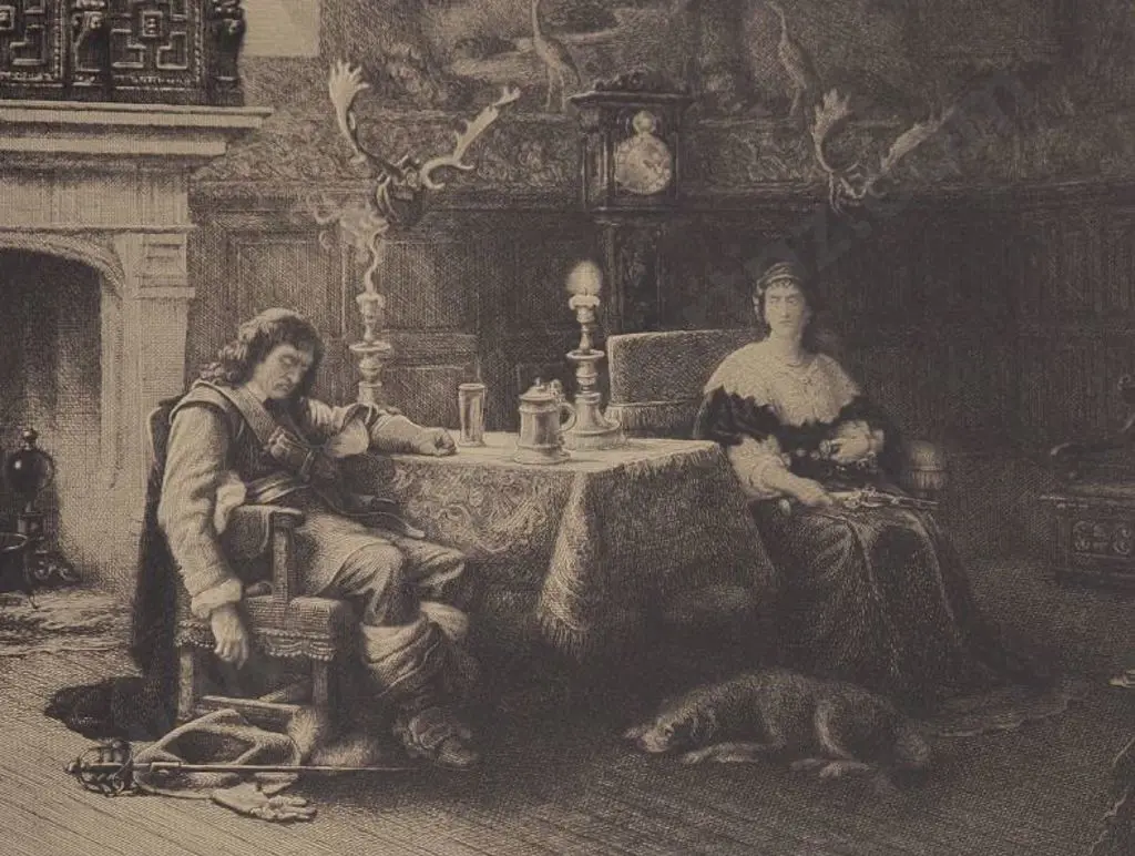 LEHMANN, Rudolf (1819-1905) - Cromwell at RipleyCastle Image 1++