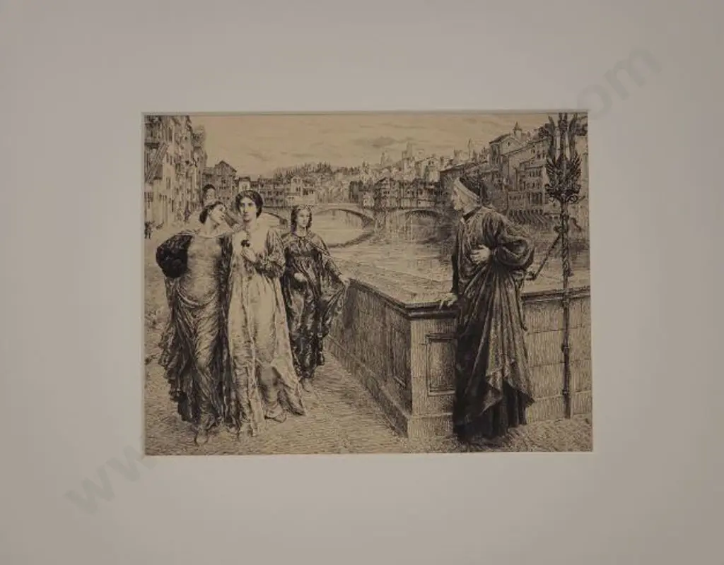 HOLIDAY, Henry (1839-1927) - Dante and Beatrice Image 1++