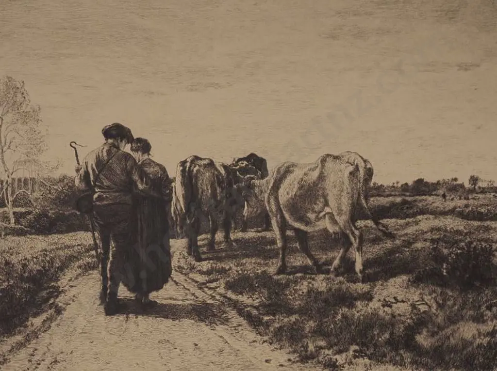 FISHER, Mark (1841-1923) - When the Kye Came Hame Image 1++