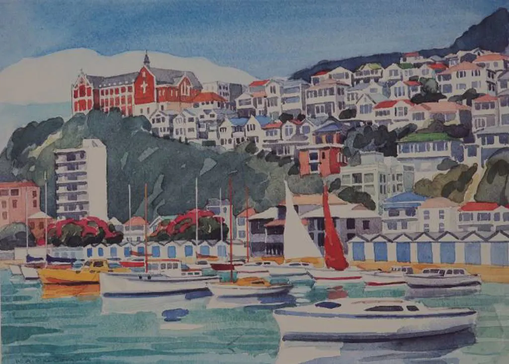 MacCORMICK, W.A. (Bill) (1942-) - The Boat Harbour, Wellington Image 1++