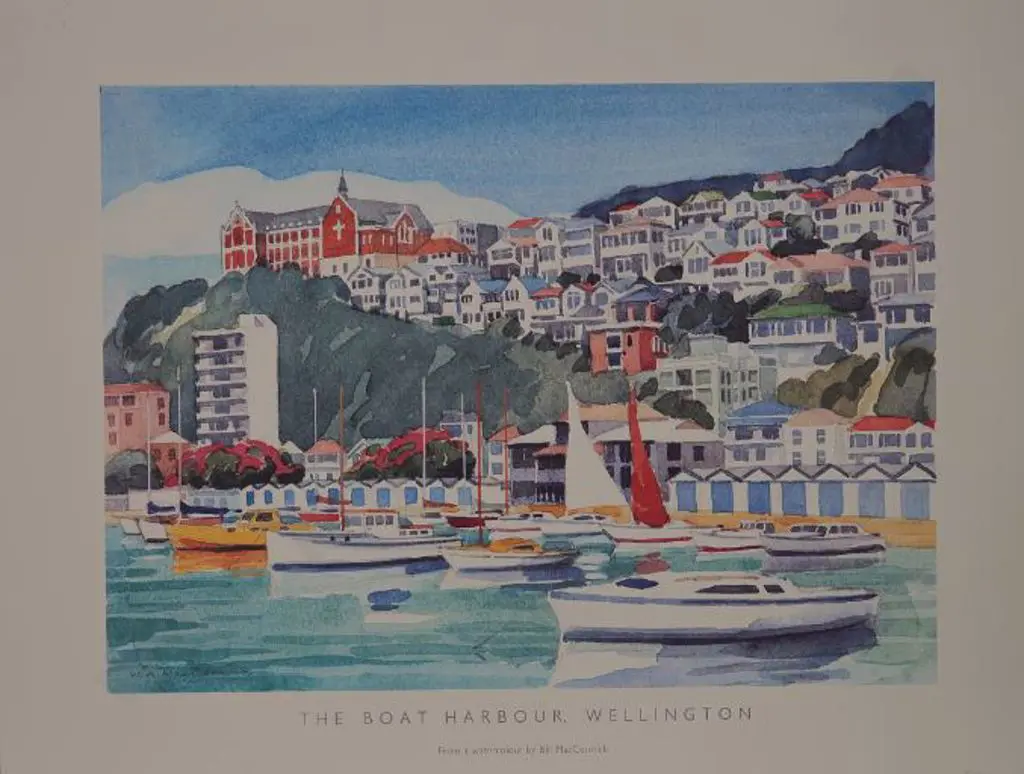 MacCORMICK, W.A. (Bill) (1942-) - The Boat Harbour, Wellington Image 1++