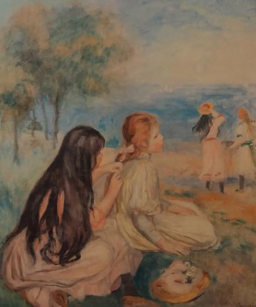 RENOIR, Pierre-Auguste (1841-1919) - Young Girls by Sea Image 1++