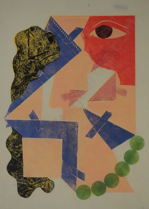 JONES, Robert (1943-) - Mr Paper Fold Face Image 1++