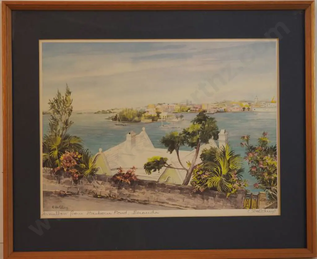 HOLDING, Carole (Active 1960s-70s) - Two Bermuda Scenes (Pair) Image 1++