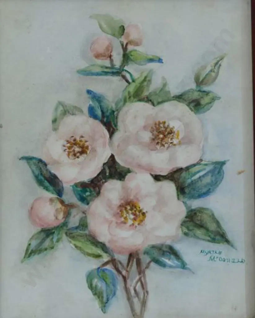 McDONALD, Myrtle (Active 1940s-50s) - Bunch of Flowers Image 1++