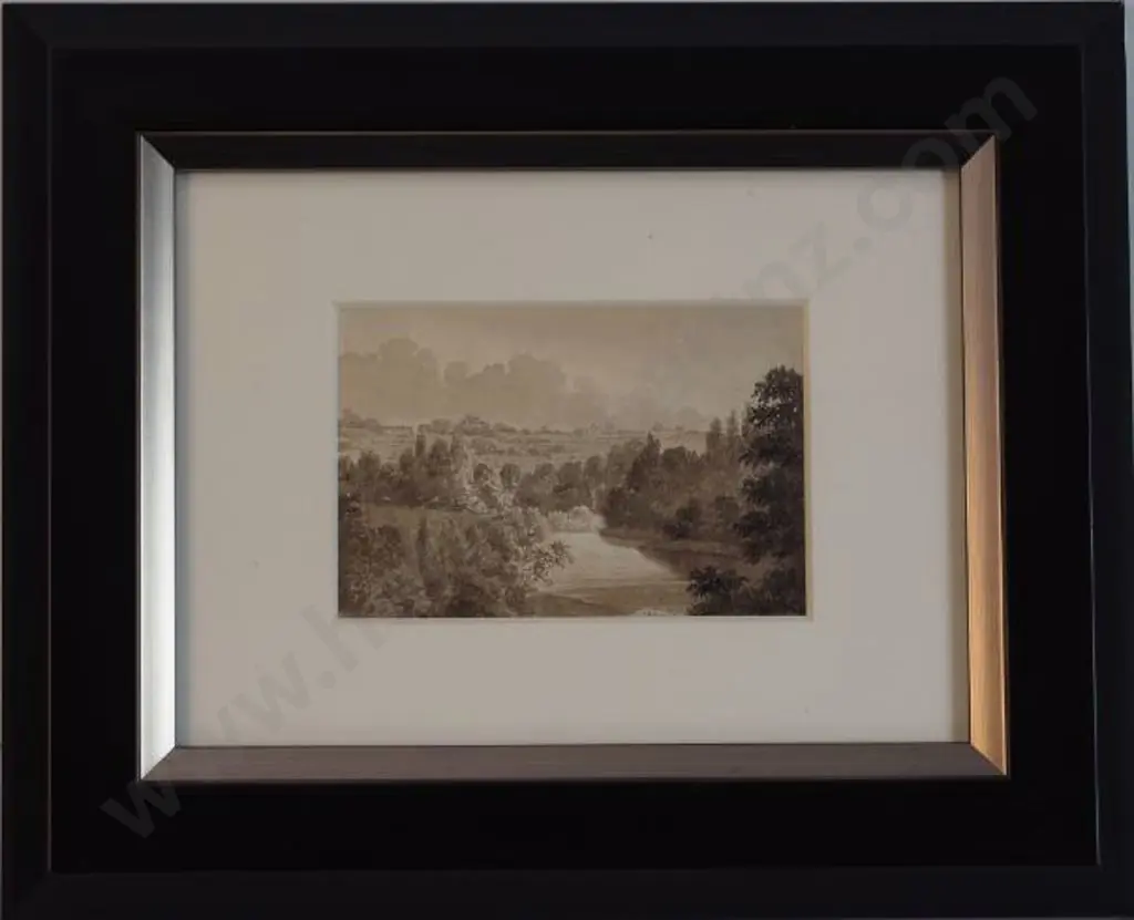 GLOVER, John (1767-1849) after - Sepia toned Country Scene - From the Arnold Fellows Collection No 599 Image 1++