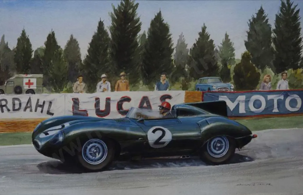 TAYLOR, Dennis - Le Mans 1954 with Jaguar D-Type Image 1++