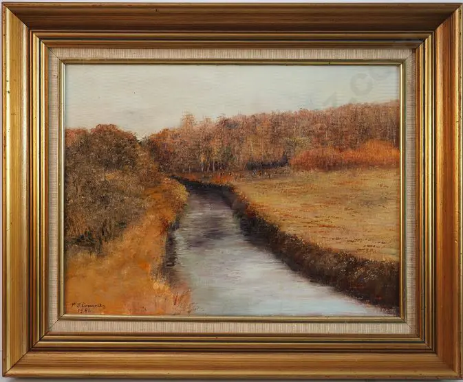 CONNOLLY, P.J. (1954-) - Stream through Woods & Meadow Image 1++
