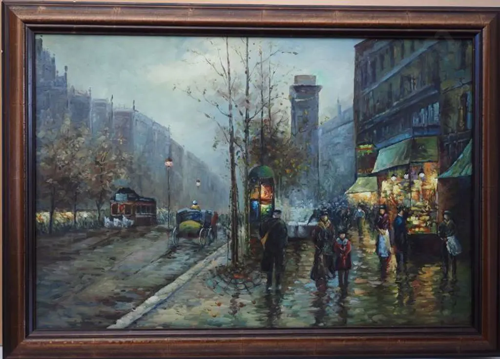 UNKNOWN artist - Parisian Street 1890s Image 1++