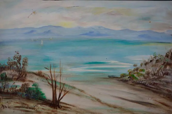 UNKNOWN - Coastal Scene with Sandhills Image 1++