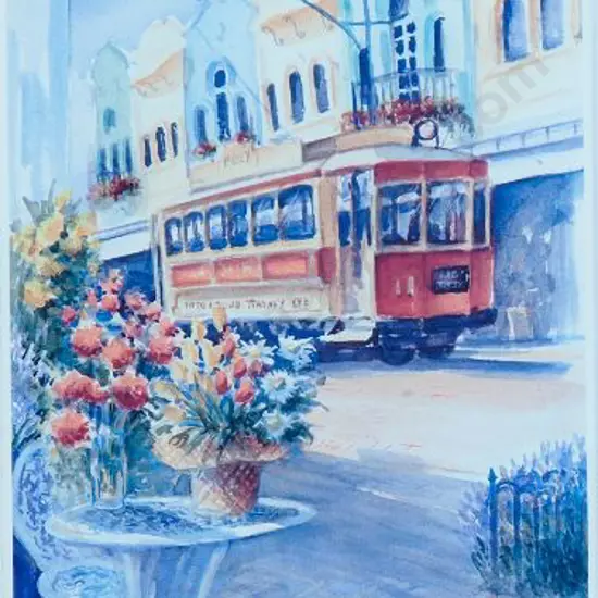RASMUSSEN, Jan (20th Cent.) - New Regent Street and Tram, Christchurch