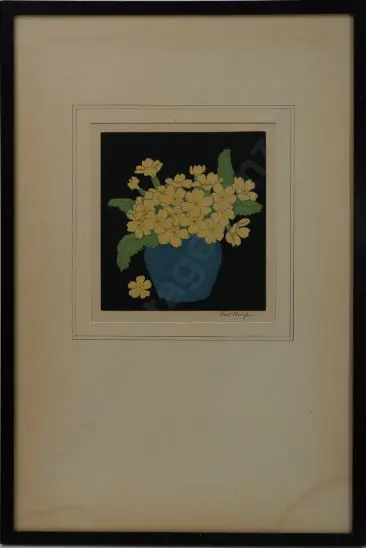 HALL THORPE, John (1874-1947) - Primroses Image 1++