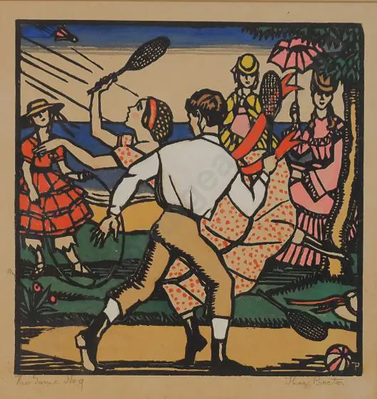 PROCTOR, Thea (1879-1966) - The Game (1926) Image 1++