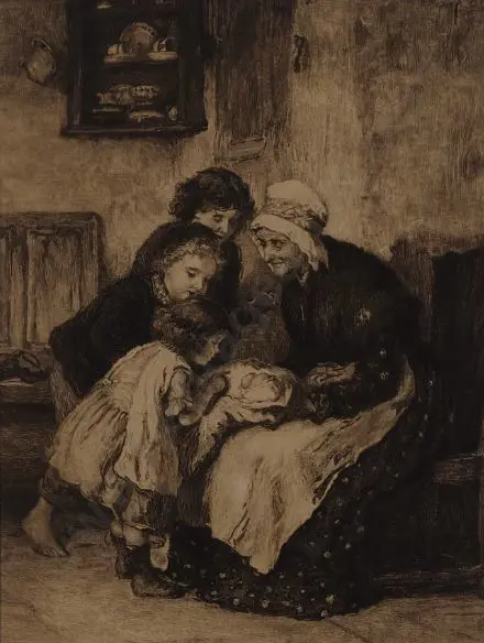 CAMERON, Hugh (1835-1918) - The New Arrival Image 1++